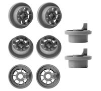 8Pcs Dishwasher Wheels for Bosch 165314 Dishwasher Lower Rack Wheel Replacement Fit for Bosch Kenmore Neff Siemens Dishwashers Universal Basket Wheels