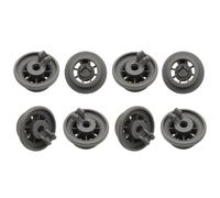 8PCS Dishwasher Wheels Lower Rack, Dishwasher Lower Basket Rack for Universal Dishwasher Cutlery Basket,Dishwasher Basket Rack Wheel Large Lower Wheels Compatible with Bosch/Gaggenau/Neff/Whirlpool