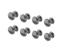 8Pcs Dollhouse Door Knobs Model Metal Micro Landscape Doll House Accessories black 0.5x0.5 cm