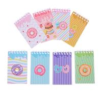 8pcs Donut Spiral Notebook Small Pocket Notepad with Wirebound Coil