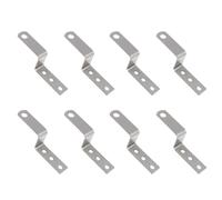 8PCS Door Barricade Brackets, 25mm Height, Z-Brackets, Heavy Duty Z Shaped Brackets, Drop Open Bar Holder Steel Z Bracket, Door Reinforcement, Door Jammer, Tool Hanger for Barn, Shed, Garage
