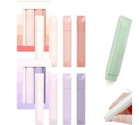 8Pcs Double Sided Tape Pens, Double Sided Tape Pens for Wrapping Paper, Glue Tapes Rollers for Crafts, Scrapbook Supplies, Double Sided Tape Roller for Crafting, Cards, Album, Journal (Pink+Purple)