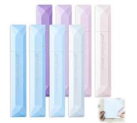 8pcs Double Sided Tape Pens For Crafting,Craft Adhesive Glue Runner For Scrap Booking,Gift Wrapping, School Office Crafts (Purple Blue)