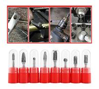 8Pcs Double Tungsten Steel Carbide Burr Die Grinder Bit Tool Set Carbide Burr Burr Tungsten Carbide Burr Burr Die Grinder Carbide Burr Set Use Simplify Work Your with Work Labor