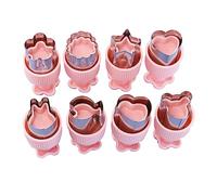 8Pcs Dough Presser Pocket Pie Molds Party Potluck Hand Pie Molds Cookie Molds Baby Flower Embossed Little Wonton Mold Dough Press Mold Tool