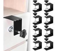 8Pcs Drawer Front Installation Clamps, Drawer Fixing Clip, Cold-Rolled Steel Clamp for Woodworking, Cabinet Installation Tools Front Drawerr Woodworking Clamps DrawerJig for Tables Desk Mount