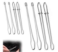 8pcs Drawstring Threader Tool Set, 2 Designs Rope Threader Clip, Easy DIY Insert Drawstring for Hoodies, Sweatpants, Pants, Jackets, Shorts