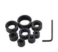 8PCS Drill Bit Depth Stop Collar Set for Woodworking, Adjustable 3-16mm High Carbon Steel with Hex Wrench