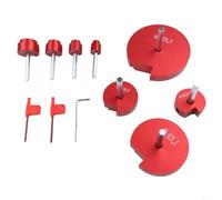 8PCS Drill Bit PVC Reamer Kit for 1/2-4 Inch Pipe Removal, Aluminum Alloy Tool for SCH CPVC ABS Fittings, Hex Shank Set