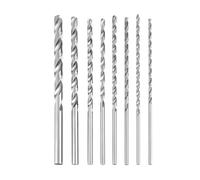 8Pcs Drill Bit Set, 200mm Extra Long High Speed Steel Straight Shank Twist Drill Bits 4-10mm Diameter High Hardness Spiral Drill Bit Set Drilling Tool for Soft Metal, Aluminum, Wood, Plastics