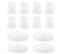8pcs Duckbill Valve & 4pcs Silicone Diaphragm Compatible with Momcozy m5, Silicone Breast Pump Replacement Parts Breastfeeding Accessories Supplies for Momcozy M5 Brest Pump