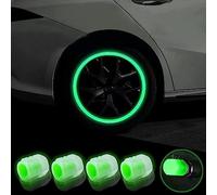 8pcs Dust Caps for Car Tyres, Fluorescent Tyre Valve Caps Fashion Luminous Universal Car Bike Dust Caps Car Tyre Dust Caps Fits Most Cars,Motorcycles,SUV,and Bicycles Glow in the Dark