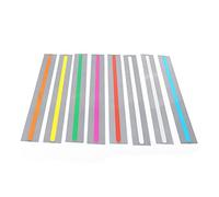 8PCS Dyslexia Overlay Ruler, Visual Aids Window Reading Ruler Overlays Reading Tracking Rulers Guided Reading Highlight Strips Coloured Overlay for Kids Teacher Supply Assistant