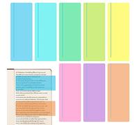 8Pcs Dyslexia Overlays, Colored Dyslexic Reading Aid, Overlays for Reading Dyslexia, Guided Reading Strips, Reading Ruler for Students Teachers Reading Beginner for Children And Adults