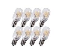 8pcs E12 T20 Salt Lamp Bulb 120V 15W, 2700K Warm White, E12 Candelabra Base for Himalayan Salt Rock Lamps & Baskets
