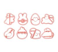 8pcs Easter Cookie Cutter Mold Set Pp Cute Shaped Baking