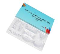 8Pcs Educational Optics Lenses Lenses High Transparency for Light Reflection and Refraction Equipment School Lab Equipment