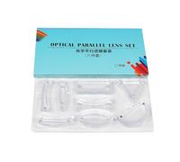 8Pcs Educational Parallel Lenses Set Optics Lenses Optics Experiment Physics Learning Tool for Students Science Classroom Demonstration Supplies