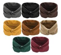 8pcs Elastic Knitted Headband Rubber Cotton Hair Accessory