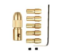 8Pcs Electric Drill Bit Kit Chuck Adapter Collet 0.5-3mm Drilling Tool Drill Folder Copper Cap for Rotary Power Tools