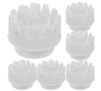 8pcs Electric Massage Head Replacement, Vibrating Plastic Kneading | Easy Installation, Keeps Equipment Clean, Grey Spare Accessory for Home Self-care and Relaxing Massage Use