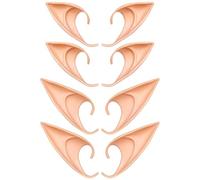 8Pcs Elf Ears, Cosplay Halloween Party Live Broadcast Props Elf Ears Adult, Pointed Fairy Ears for Halloween Christmas, Draculaura Cosplay Anime Party Dress Up Costume Accessories