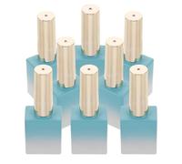 8pcs Empty Nail Polish Bottles 11.7ml Glass round Set