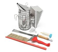 8PCS Equipment Smoker Brush Uncapping Fork Queen Catcher Comb Tool Beekeeping