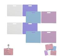 8PCS Erasable Badge Sticky Notes, Reusable Silicone Pad, Pocket Sized, Smooth Writing No Residue for Nurses Doctors Teachers