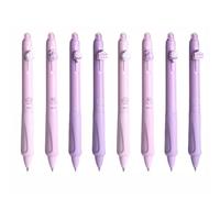 8PCS Erasable Ballpoint Pens, Black Color, Cute Rollerball Retractable Pen for Drawing Writing Planner Journaling Crossword Puzzles Office Supplies