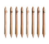 8PCS Erasable Ballpoint Pens, Black Color, Cute Rollerball Retractable Pen for Drawing Writing Planner Journaling Crossword Puzzles Office Supplies