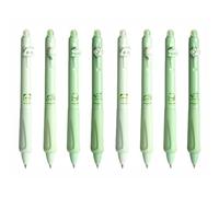 8PCS Erasable Ballpoint Pens, Black Color, Cute Rollerball Retractable Pen for Drawing Writing Planner Journaling Crossword Puzzles Office Supplies