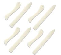 8Pcs Ergonomic Straight Bone Folder Sturdy Plastic Bone Folder Useful Smooth Touch Bone Folder Tool Embossing Creaser Paper Craft for DIY Handmade