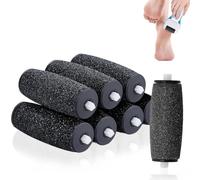 8PCS Express Pedi Replacement Rollers Black Roller Refills for Electric Pedicure Replacement Foot File Heads Durable Foot File Replacement Rollers for Scholl Velvet Smooth