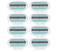 8Pcs Extra Smooth Women's Razor Blade Refills Replacement Razor Blades for Gillette Venus 3 Layer Blade Design Refills Pivoting Head Effortless Glide Easy to Replace for Beach Party Gifts