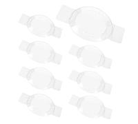 8PCS Eye Shield, Medical Eye Patch for Children Adults After Surgery Eyes Protection, Plastic Eye Patches, Clear Eyes Shields with Ventilation Holes (Clear)