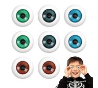 8PCS Eyeballs Scary Realistic Hollow Eyeball Halloween Horror Mask Skull Costume Props for Halloween Trick or Treat Party Craft Decoration
