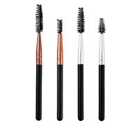 8Pcs Eyelash Brushes Eye brow Brush Eyelash Combs, Portable for Eyelash Extensions and Brow Lifting (Silver, Brown)
