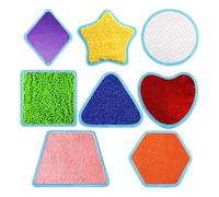 8pcs Fabric Sensory Mats Sensory Integration Toy for Special Needs Children Developmental Aid Home Use Portable Mat