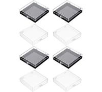 8Pcs Fake Nail Storage Box Lid and Black Nail Tips Organizer Case for Salon and Home Use, With easy pressing operation, Easy to open and close, Convenient to take your false nails, Can be placed in...