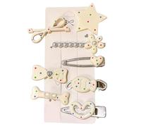 8Pcs Fashionable Star Hair Clip Slip Resistant Duckbill Barrettes Secure Grip Hairpin For Women Girls Hairstyling Hair Clip For Party Office