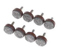 8pcs Felt Pads M6 M8 Thread (Brown, M8*25 * 10)