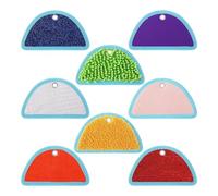 8Pcs Felt Sensory Mat Exploration Toy for Autistic Children Cognition Tiles Textured Pad Education Dolls for Kids