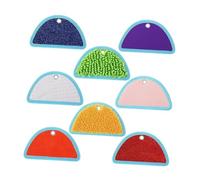 8Pcs Felt Sensory Mat for Autistic Children Cognition Tiles Textured Pad Preschool Education Exploration Toy Soft Fabric Dolls