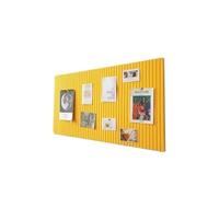 8Pcs Felt Wall Stickers Works Display Bulletin Board Photo Backdrop Living Room Background Decoration for Display(Yellow)