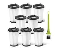 8Pcs Filters & 1Pc Cleaning Brush，Compatible For AEG AEF150 CX7 CX7-2 QX8 Cordless Vacuum Cleaner Replaceable Accessories