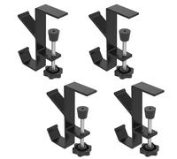 8Pcs Fireplace Stocking and Garland Hanger, 0.3"-2.1" Adjustable Double Hooks Stocking Hangers, Aluminum Heavy Duty Christmas Stocking Holders, Mantel Hanger Hooks for Home Party Decoration(8PCS)