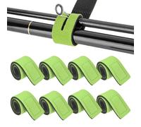 8Pcs Fishing Rod Straps Adjustable, Neoprene Ties Protectors Pole Elastics Fixed Velcro Strap for Spinning Rod Sleeve Fishing Accessories