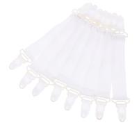 8pcs Fitted Sheet Holder Elastic Bed Clips Adjustable Anti Slip Fasteners | Wider Elastic Bands, ABS Snaps Lock Securely, Fabric-Friendly Grip for Mattress Protectors, Queen Beds and Tablecloths