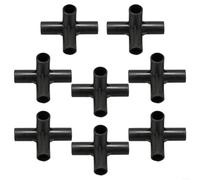 8PCS Fitting 8/12/16/19mm 4 Types Stable Support Heavy Duty Greenhouse Frame Building Connector Suitable for Grape Trellis Sunscreen Shed Gardening(12mm)